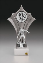 Fussball Figur Silber