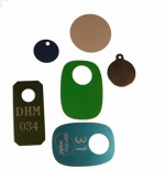 Garderobenmarken Aluminium eloxiert